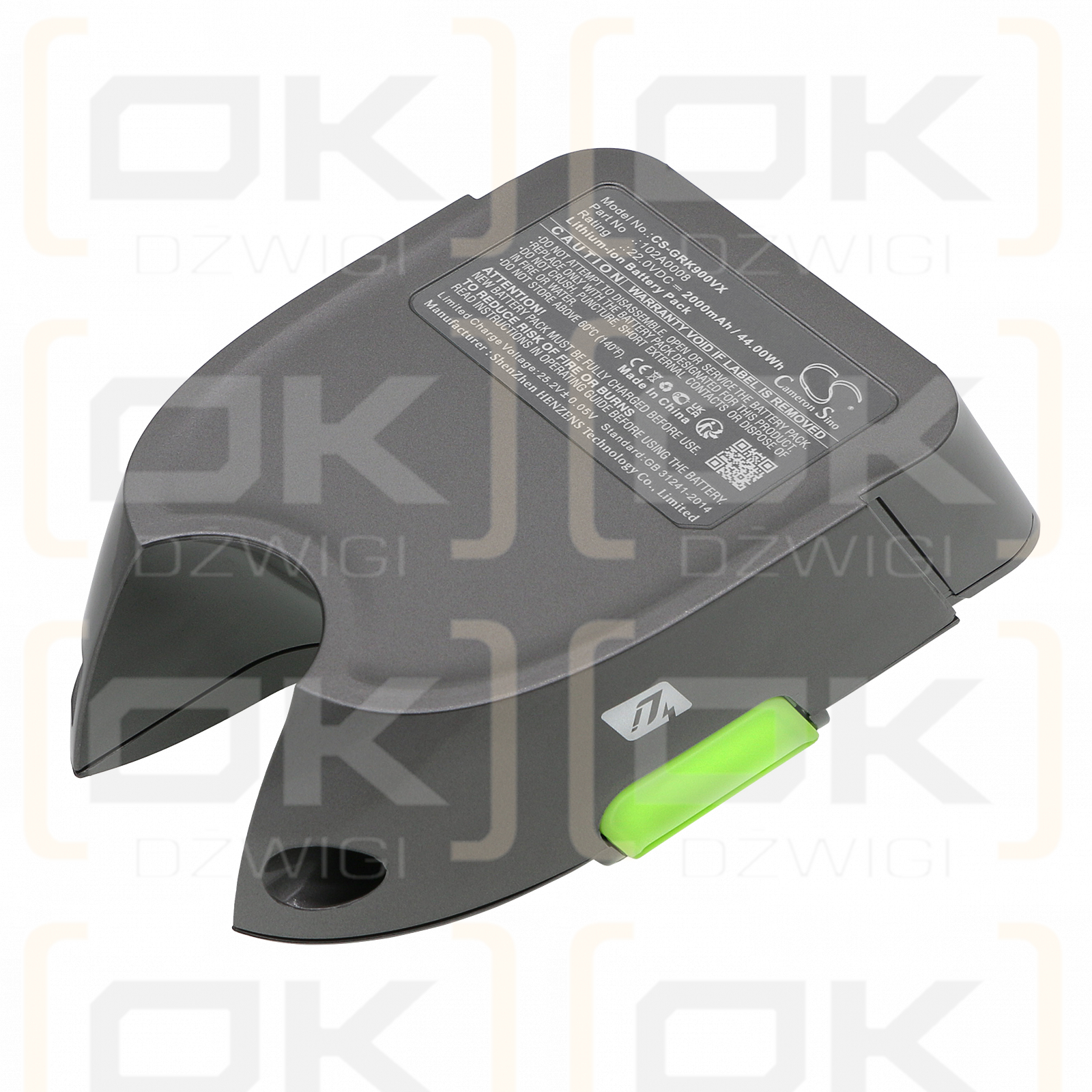 Gtech AFT001 / 102A0008 2000mAh Li-ion 22.0V (Cameron Sino)