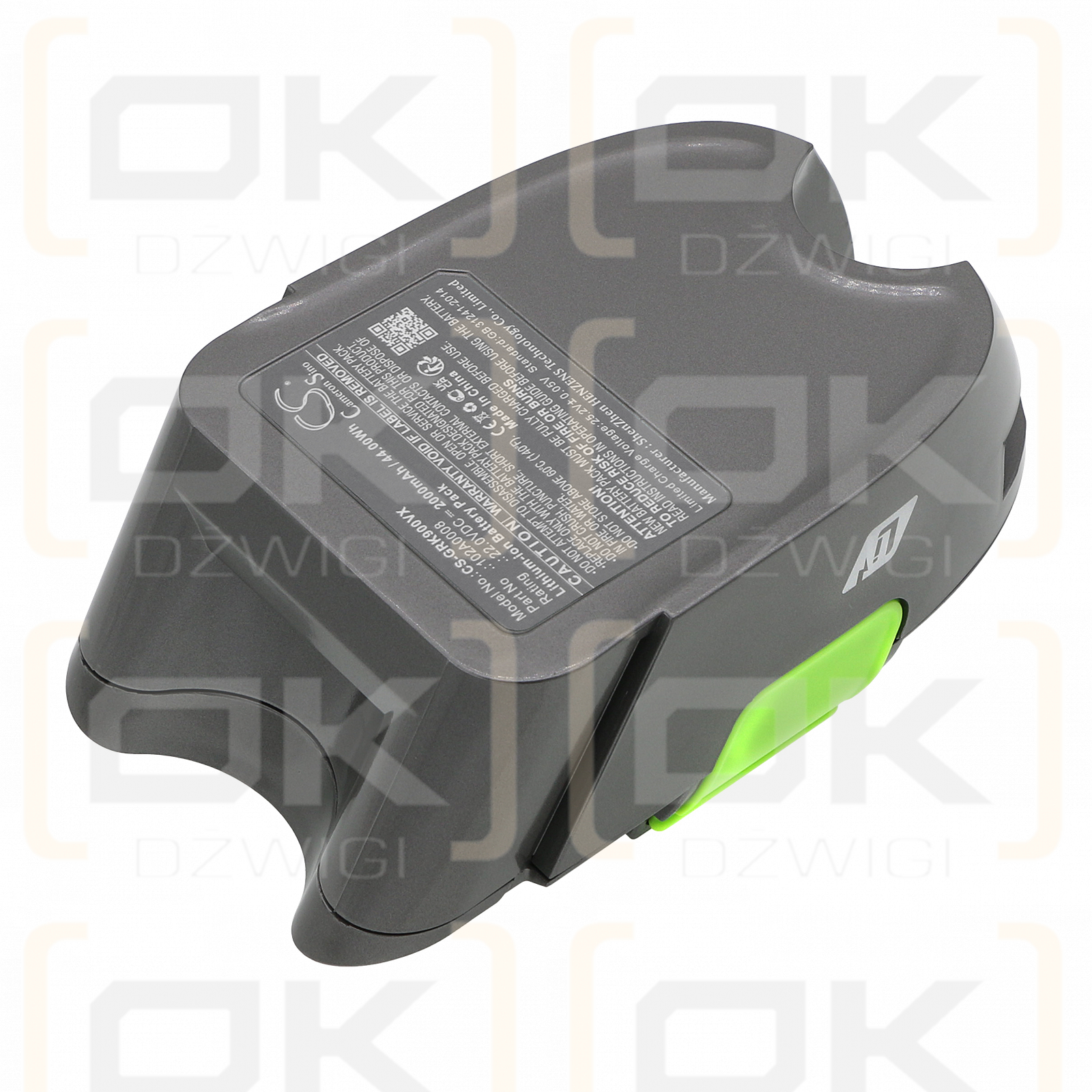 Gtech AFT001 / 102A0008 2000 mAh Li-Ion 22,0 V (Cameron Sino)