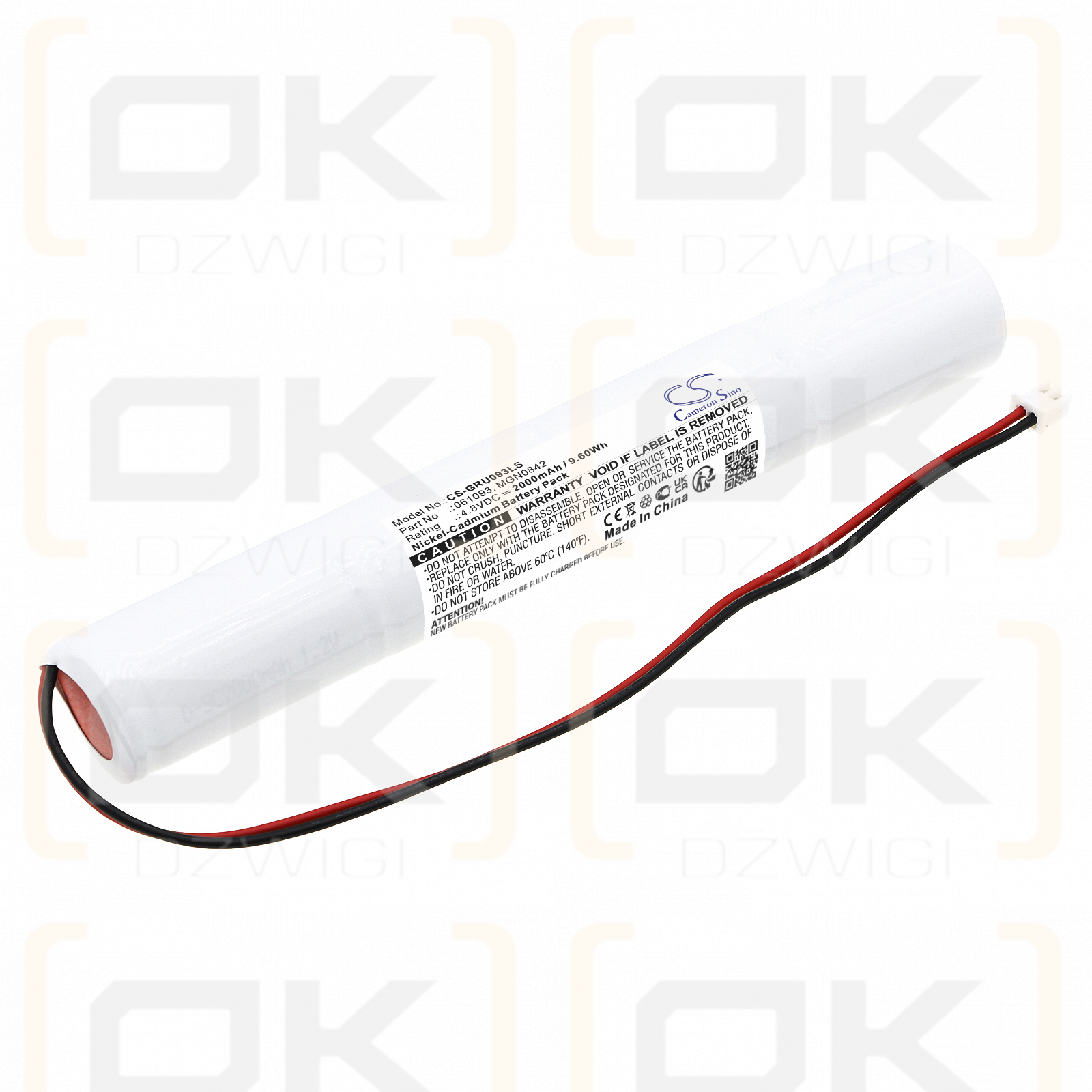 Legrand IP66 ECO1/061093 2000mAh Ni-CD 4.8V (Cameron Sino)