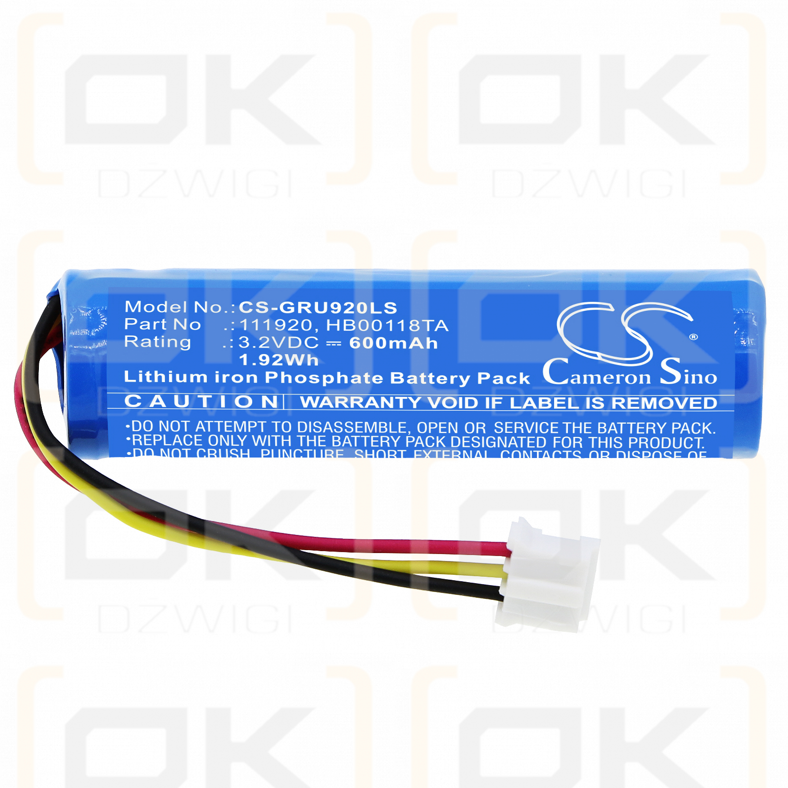 Legrand 118138V / 111920 600mAh LiFePO4 3,2V (Cameron Sino)