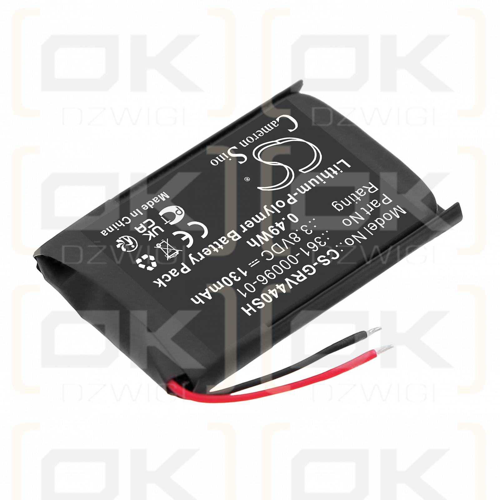 Garmin vivoactive 4S 40 мм / 361-00096-01 130 мА·ч литий-полимерный 3,8 В (Cameron Sino)