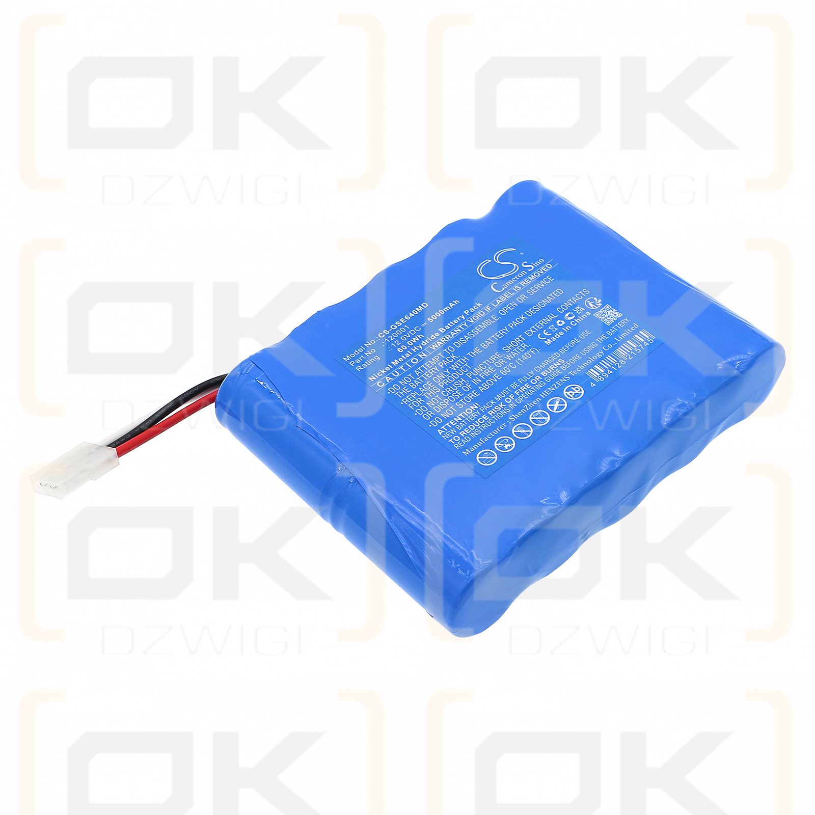 Genesis Sealer Rapid Seal SE640 / 120001 5000mAh Ni-MH 12.0V (Cameron Sino)