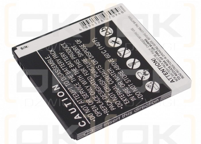 Batería de repuesto para Gigabyte Gsmart G1317D / GPS-H05, 1200 mAh, iones de litio, 3,7 V (Cameron Sino)