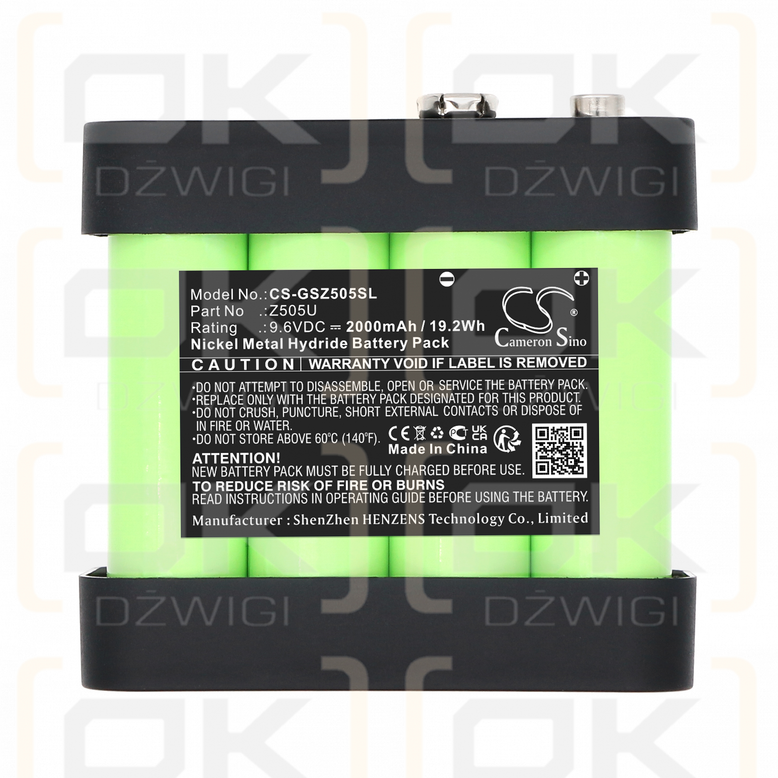 Gossen Metrawatt PROFiTEST/HR-3UTGX 2000 мАч Ni-MH 9,6 В (Cameron Sino)