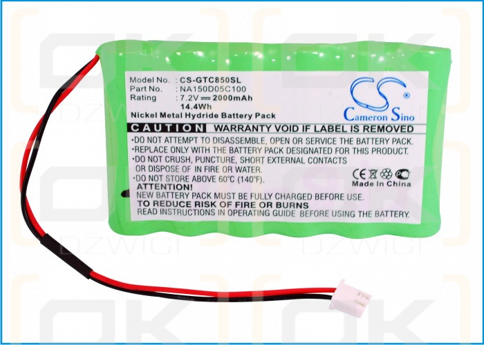 Graetz TC850C / NA150D05C100 2000mAh Ni-MH 7.2V (Cameron Sino)