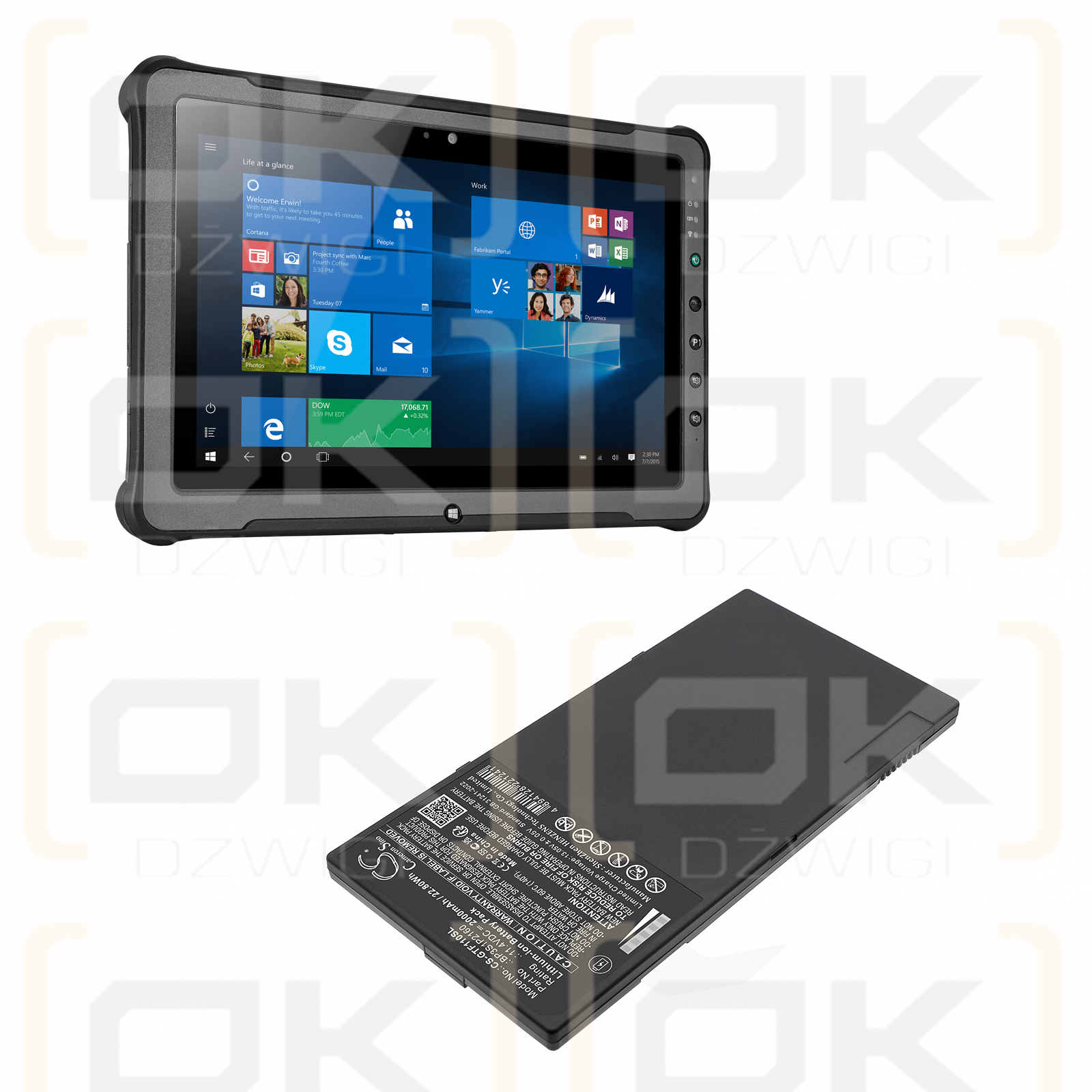 Getac Getac F110 G4 / 24265710001 2000mAh Li-ion 11.4V (Cameron Sino)