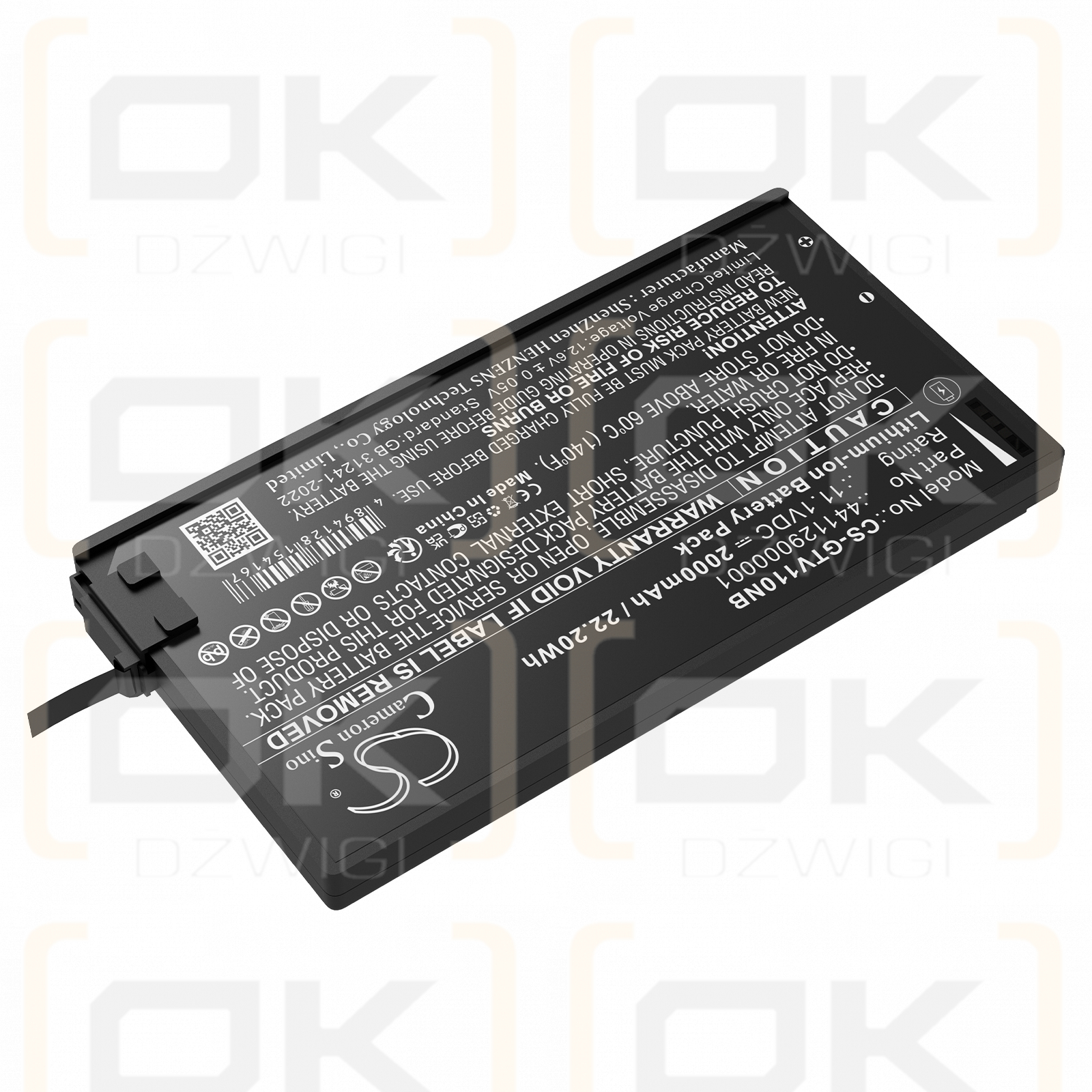 Getac V110 / 441129000001 2000mAh Li-ion 11.1V (Cameron Sino)