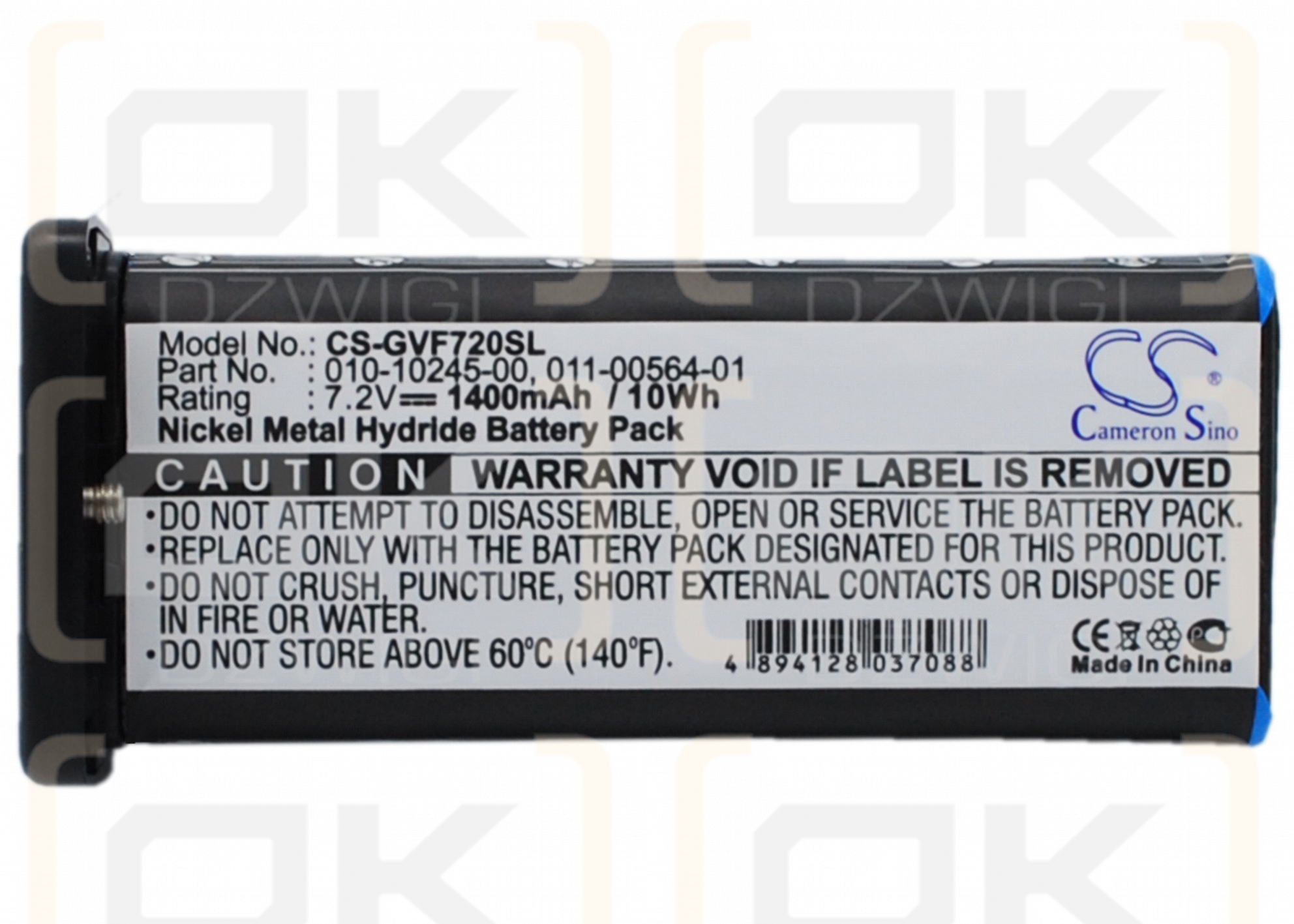 Garmin VHF 725e / 010-10245-00 1400 mAh Ni-MH 7,2 V (Cameron Sino)