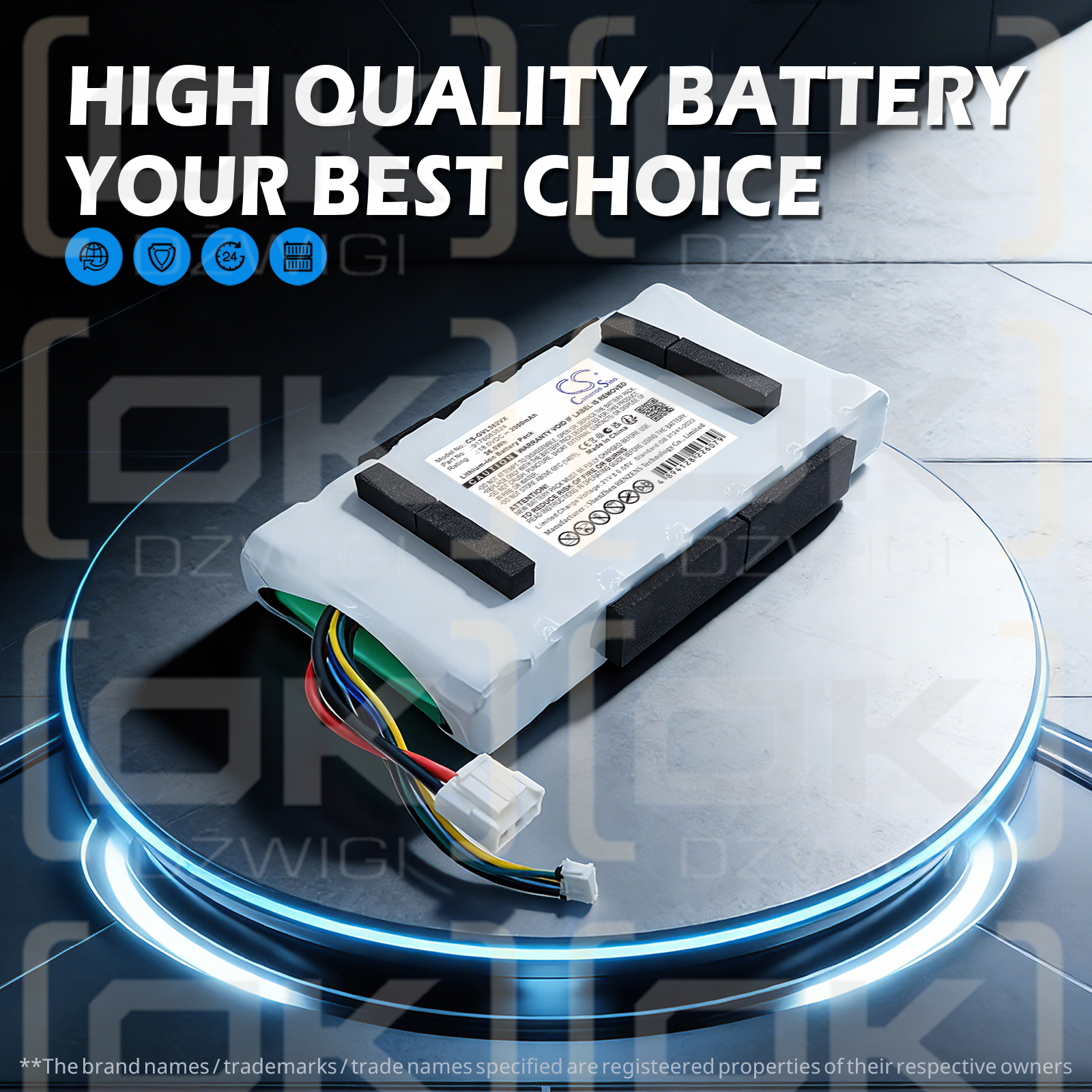 Grundig VCP-3829L / 9178063524 2000 mAh Li-ion 18 V (Cameron Sino)