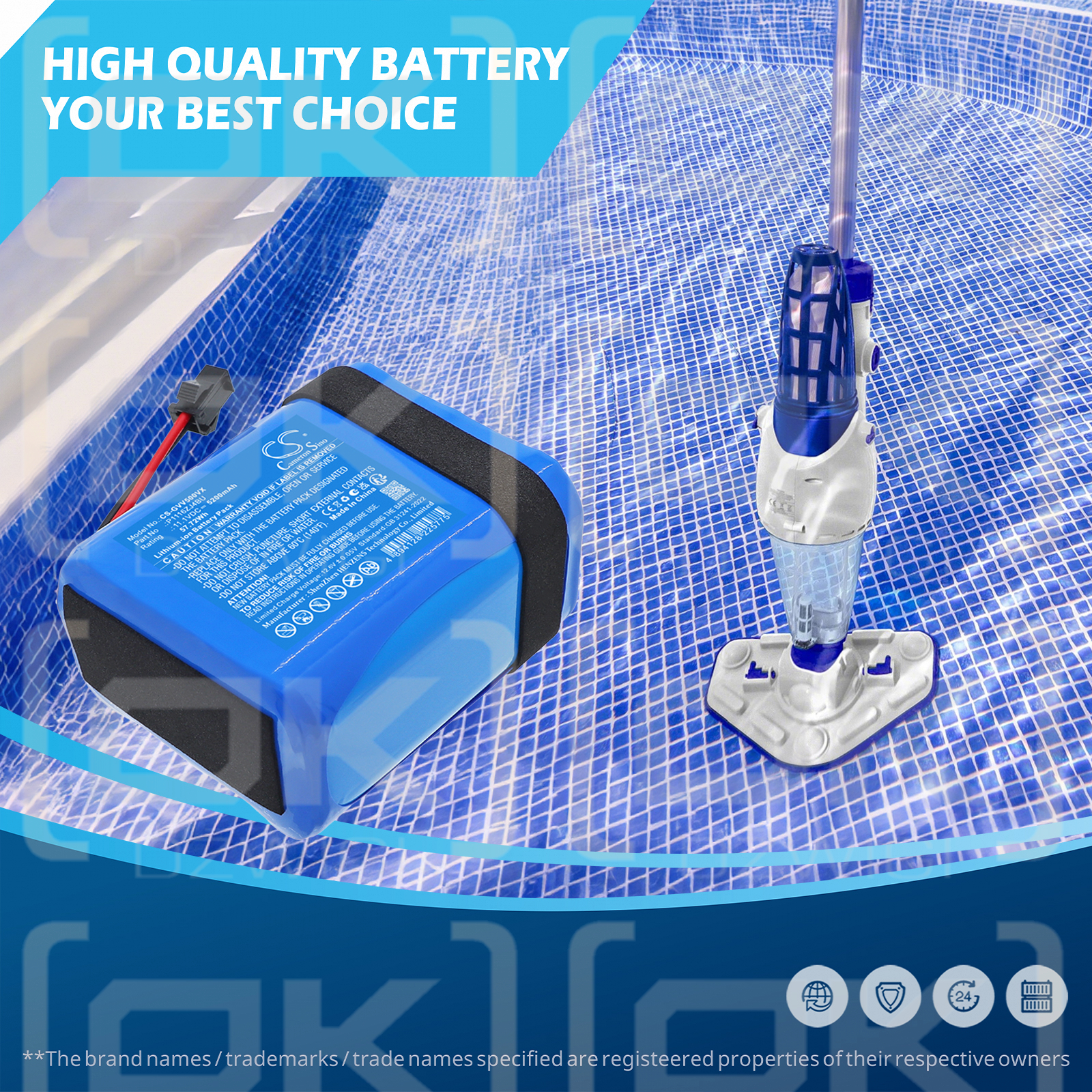 GRE Electric Vac Plus VCB50 / P1116ZJ4BU 5200 mAh Li-ion 11,1 V (Cameron Sino)