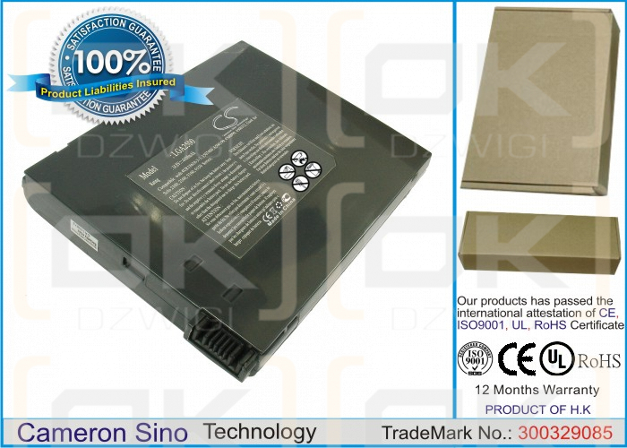 Gateway Solo 9150 / 1507480 4400 mAh Li-Ion 14,8 V (Cameron Sino)