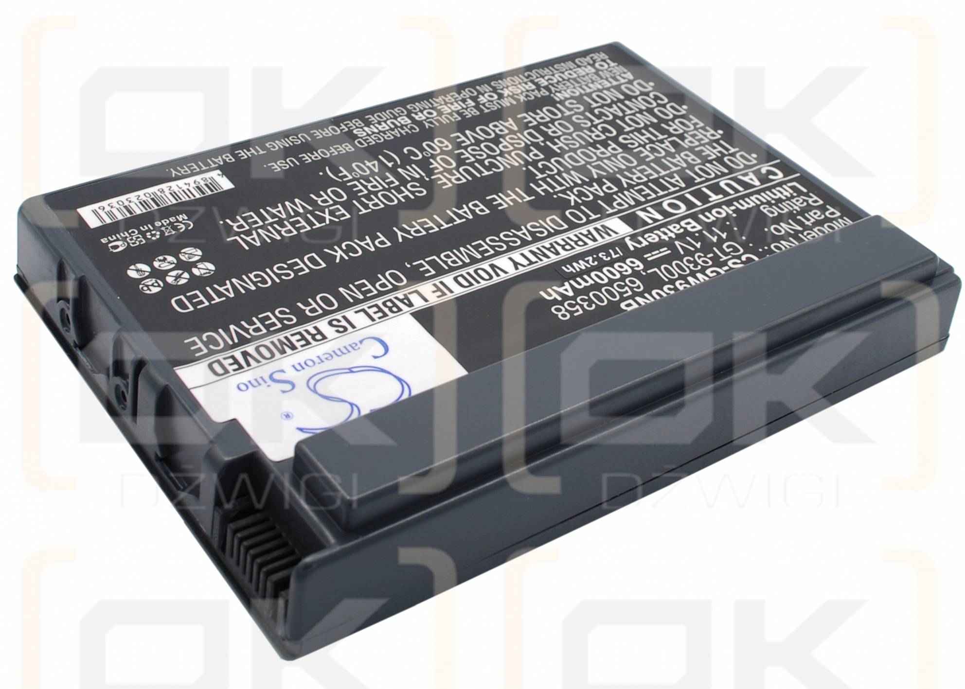 Gateway Solo 9300 / 6500358 6600 mAh Li-Ion 11,1 V (Cameron Sino)
