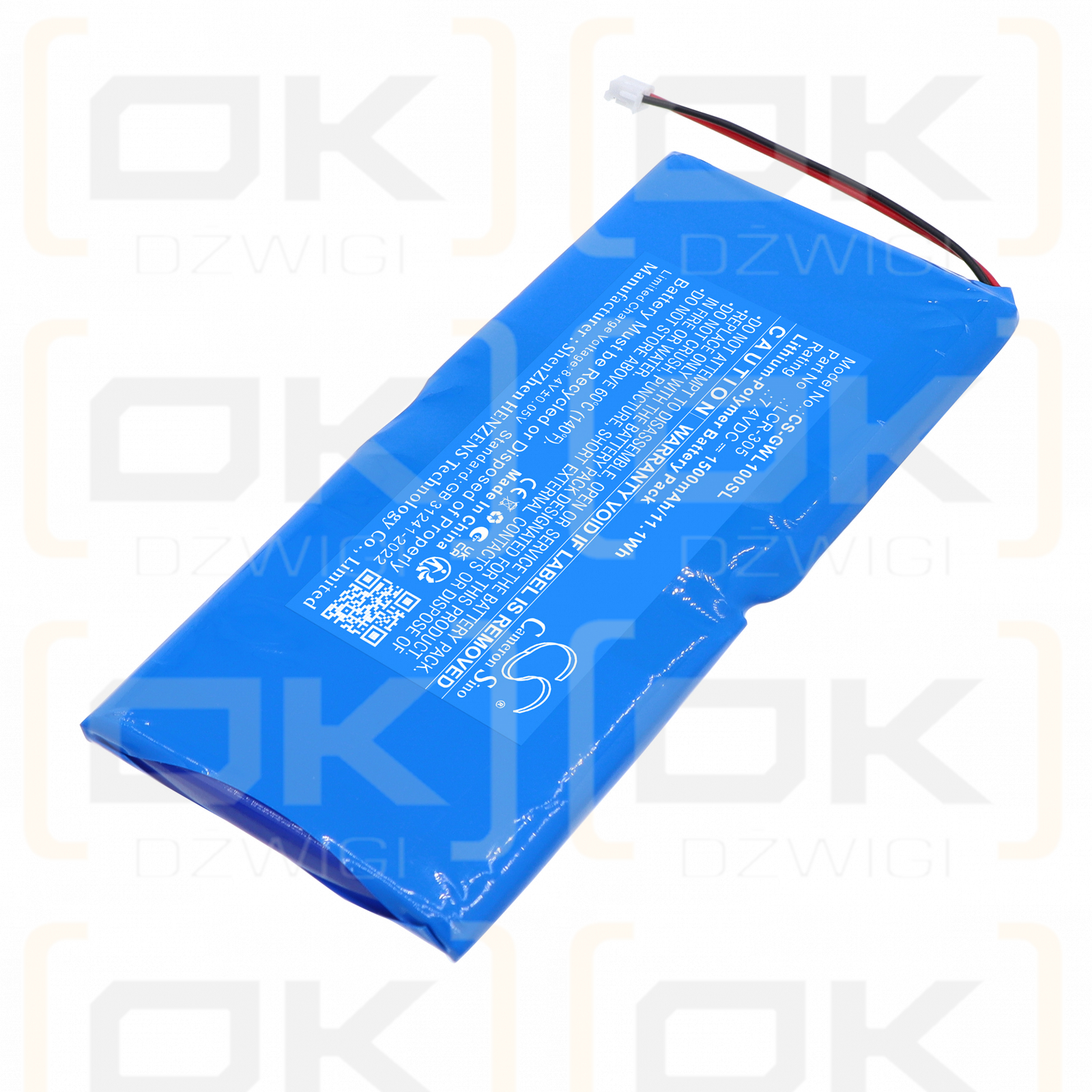 Bateria zamienna do GW Instek LCR-1000 / LCR-305 1500 mAh Li-Polymer 7.4 V (Cameron Sino)