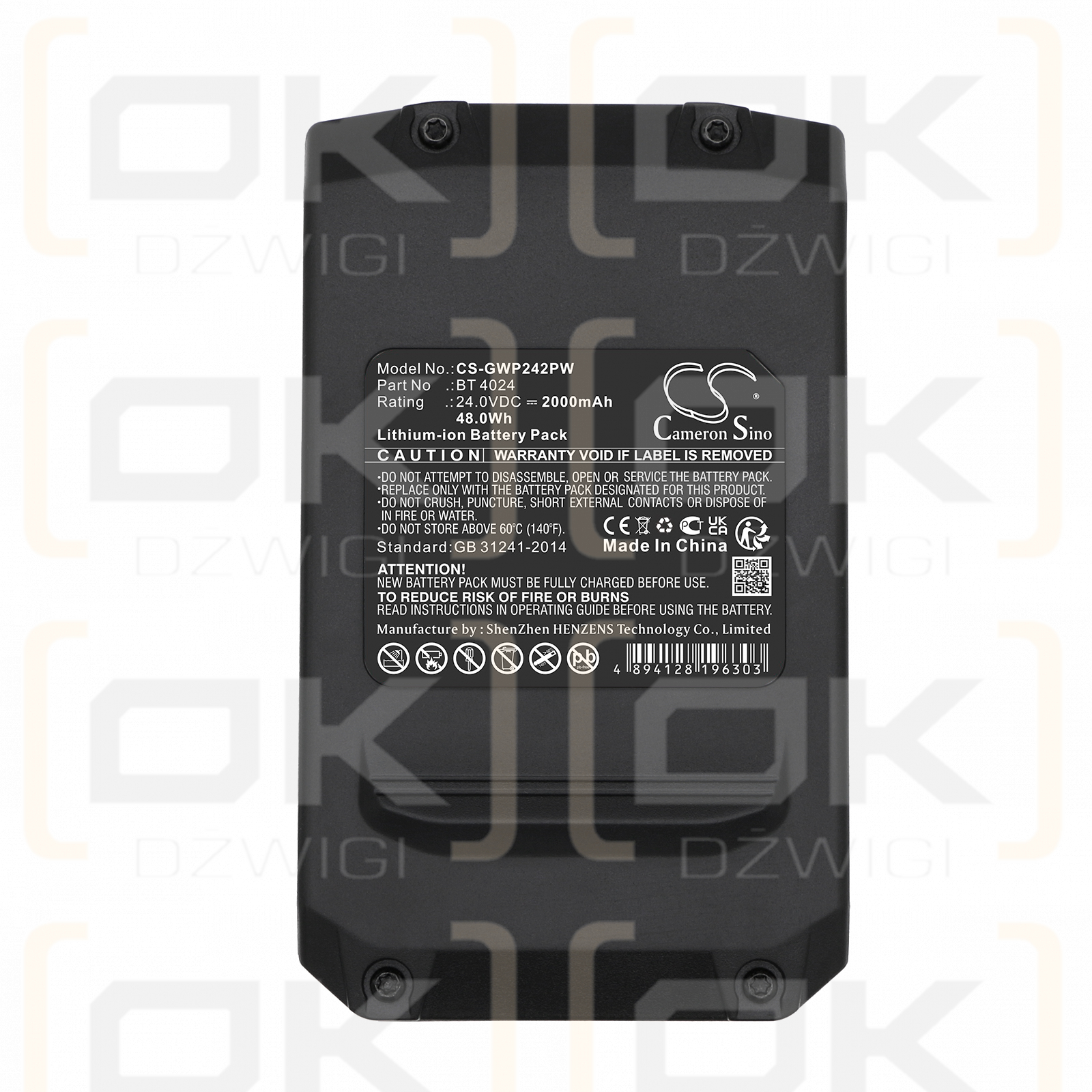 Alpina T 24 Li / BT 4024 2000 mAh Li-Ion 24,0 V (Cameron Sino)