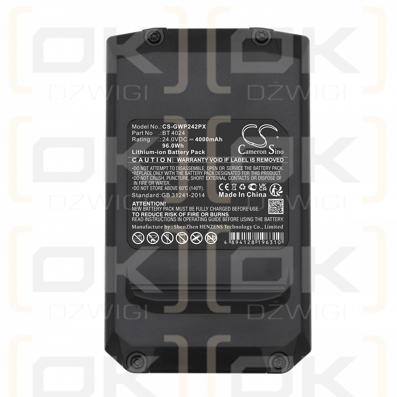 Alpina T 24 Li / BT 4024 4000 mAh Li-Ion 24,0 V (Cameron Sino)