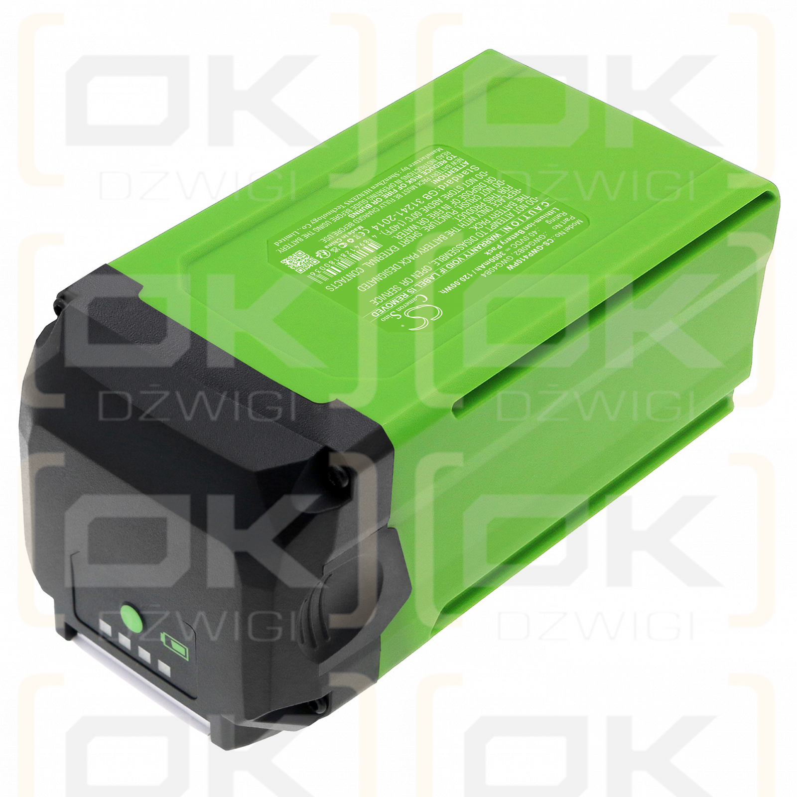 GreenWorks 2525202VT / GWG40B2 3000mAh Li-ion 40.0V (Cameron Sino)