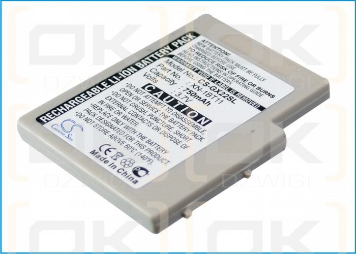 Batería de repuesto para Sharp GX98i / XN-1BT11, 750 mAh, iones de litio, 3,7 V (Cameron Sino)