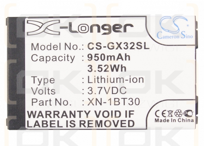 Sharp TM-150 / XN-1BT30 950mAh Li-ion 3.7V (Cameron Sino)