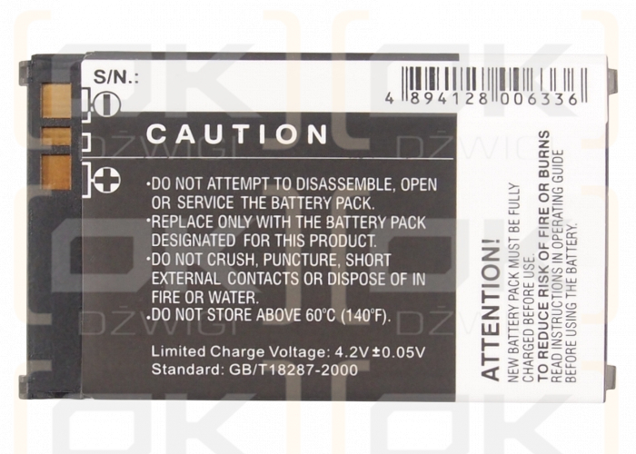 Sharp TM-150 / XN-1BT30 950mAh Li-ion 3.7V (Cameron Sino)