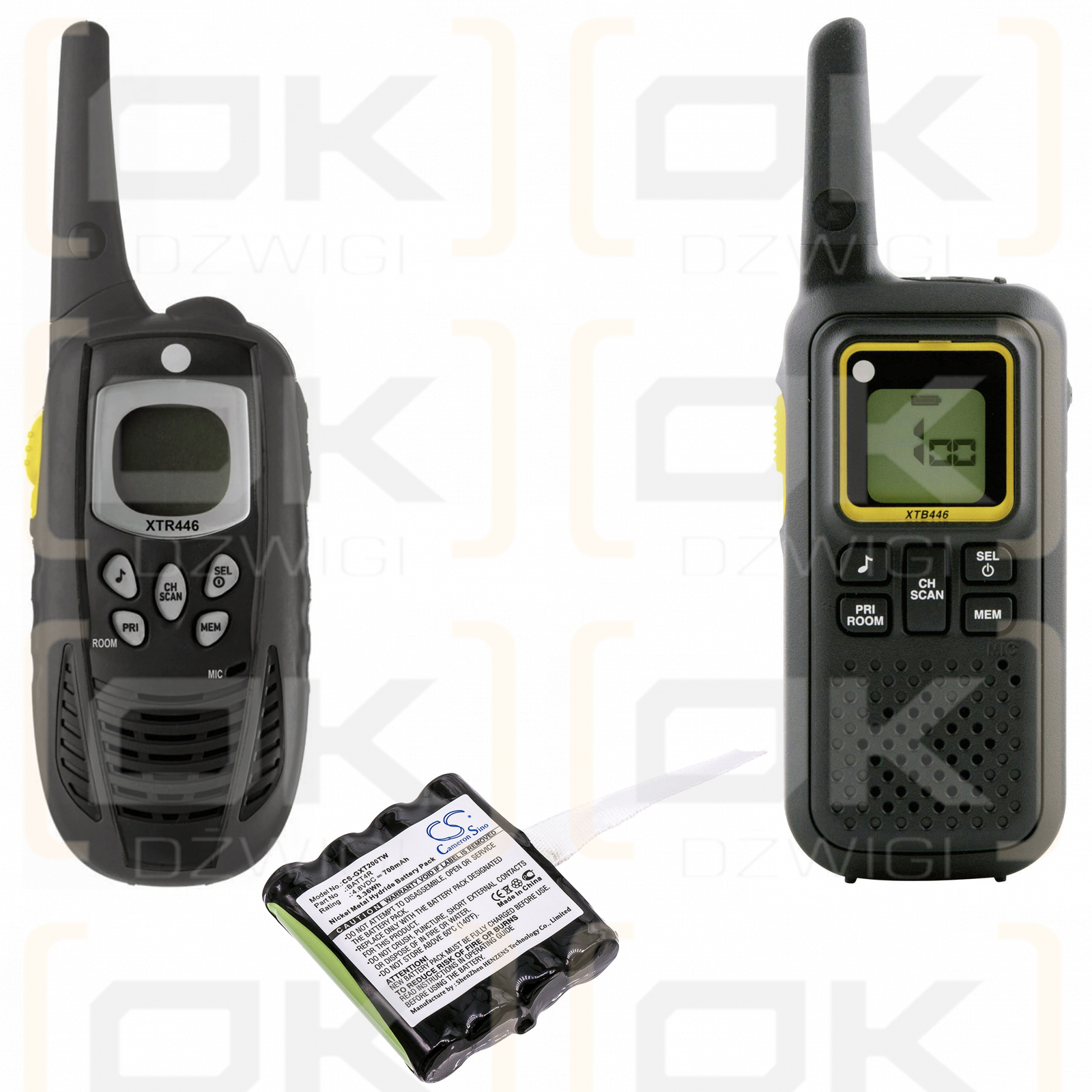 Motorola TLKR T41 / IXNN4002A 700 мАч Ni-MH 4,8 В (Cameron Sino)