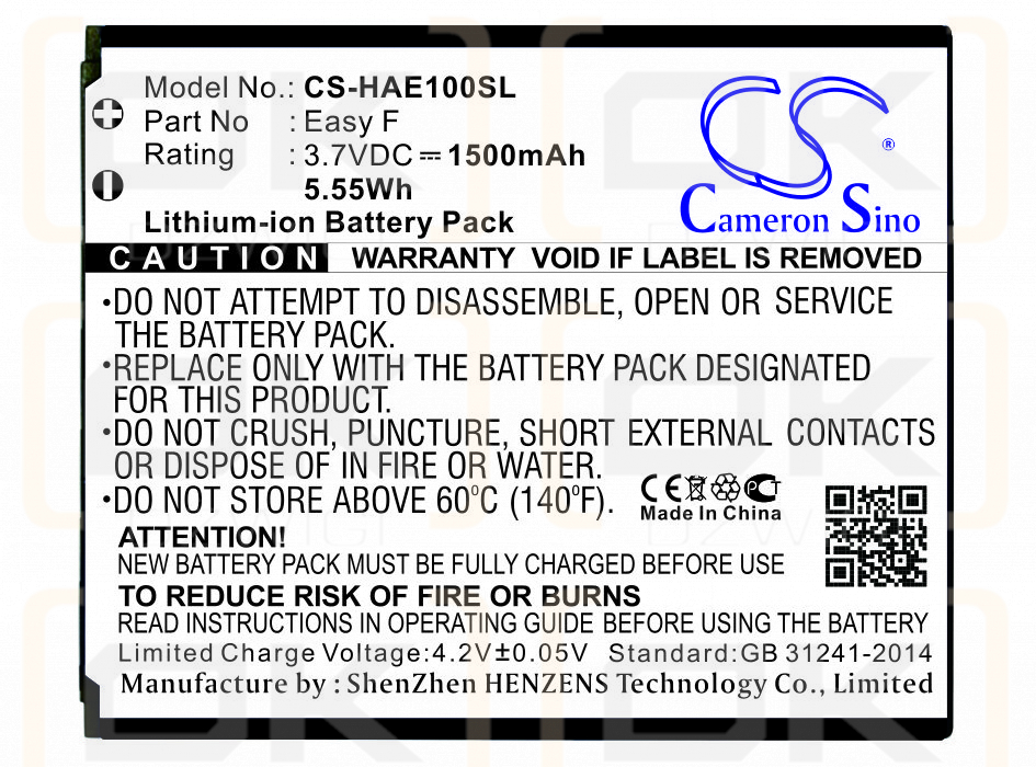 Highscreen Easy F / Easy F 1500mAh Li-ion 3.7V (Cameron Sino)