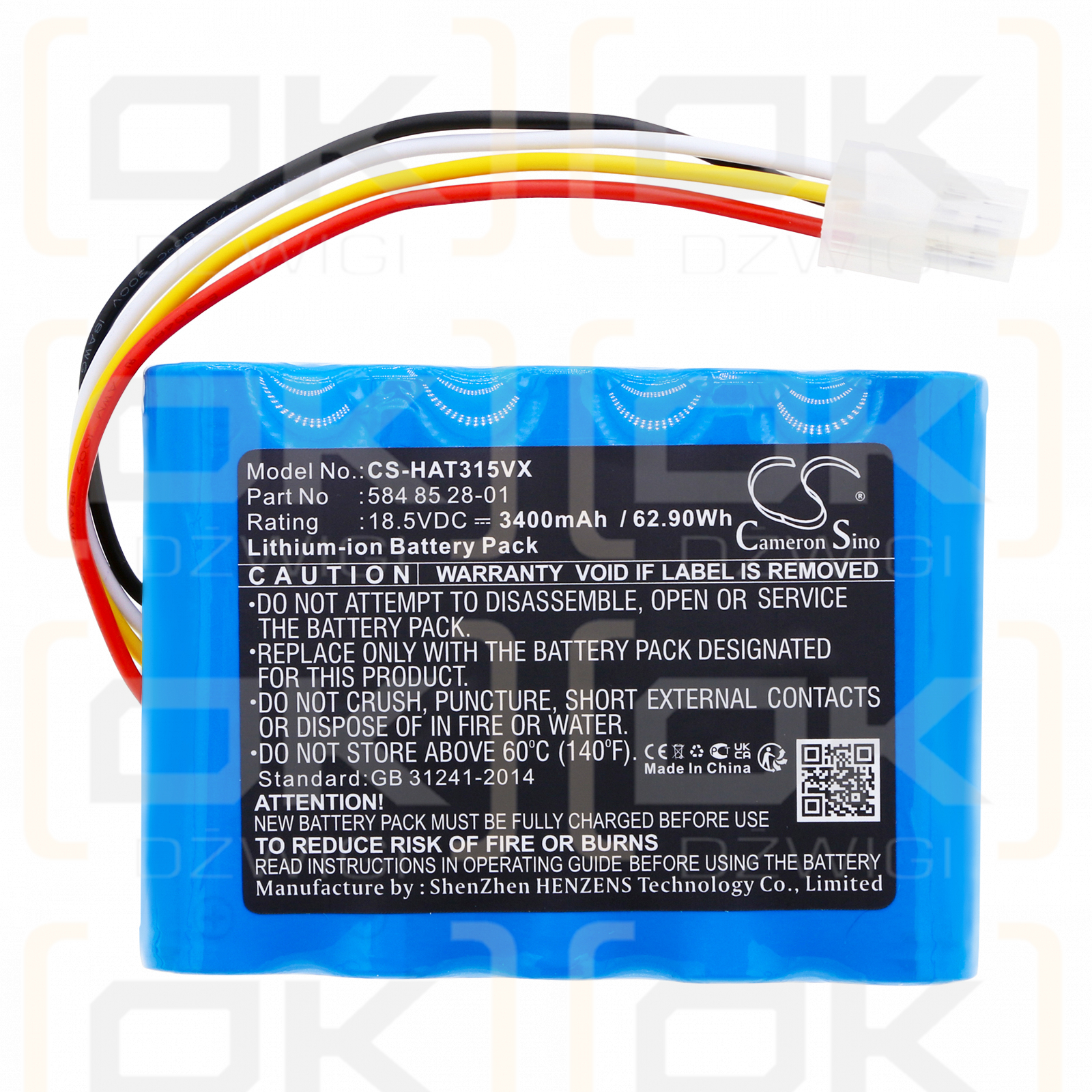 Husqvarna Automower 315 2018 / 584 85 28-01 3400mAh Li-ion 18.5V (Cameron Sino)
