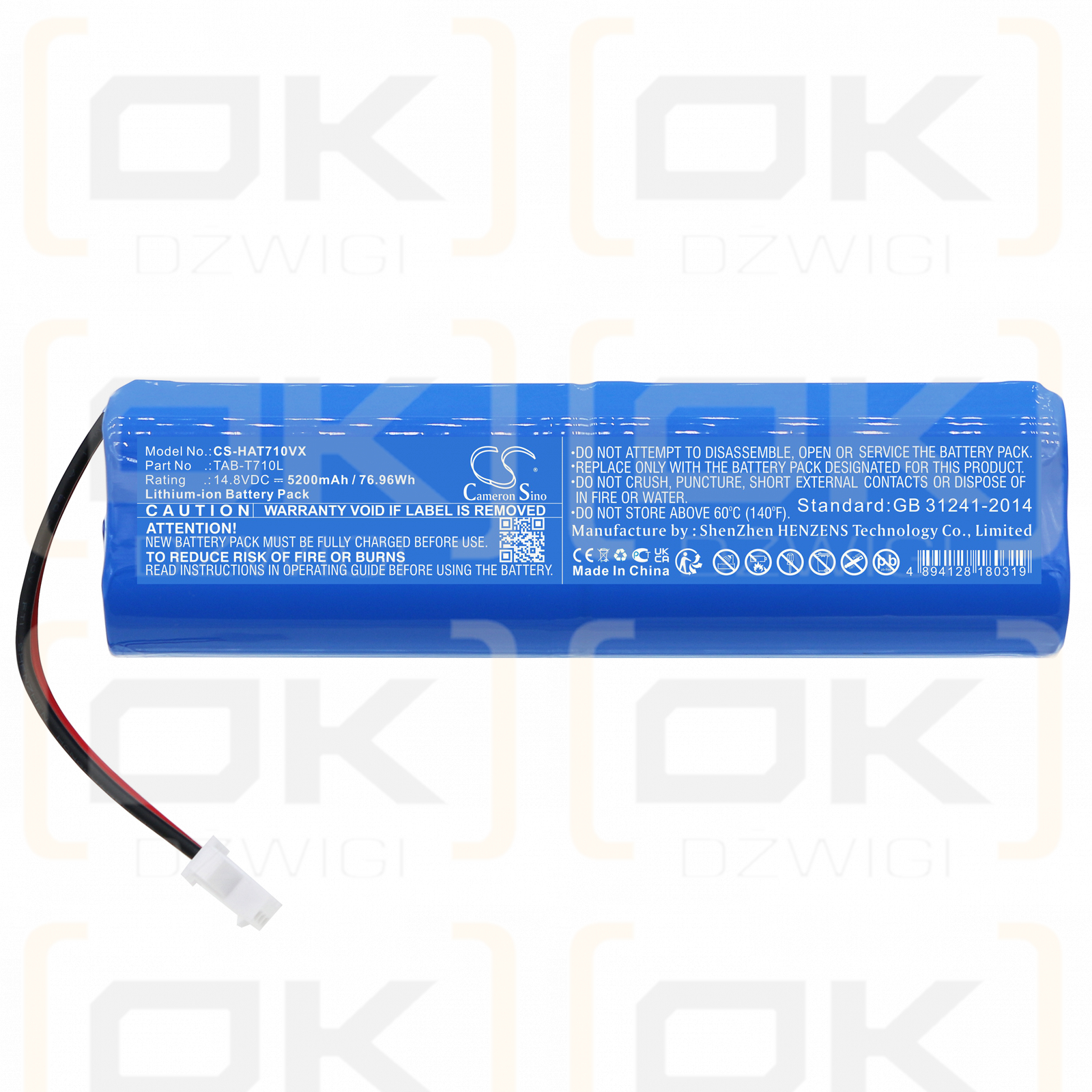 Haier TAB-QS60S / TAB-T710L 5200 mAh Li-Ion 14,8 V (Cameron Sino)