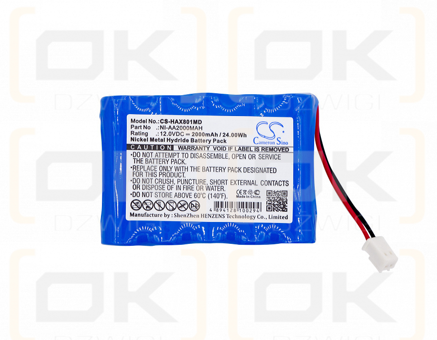 HUAXI LK-003 / NI-AA2000MAH 2000 mAh Ni-MH 12,0 V (Cameron Sino)