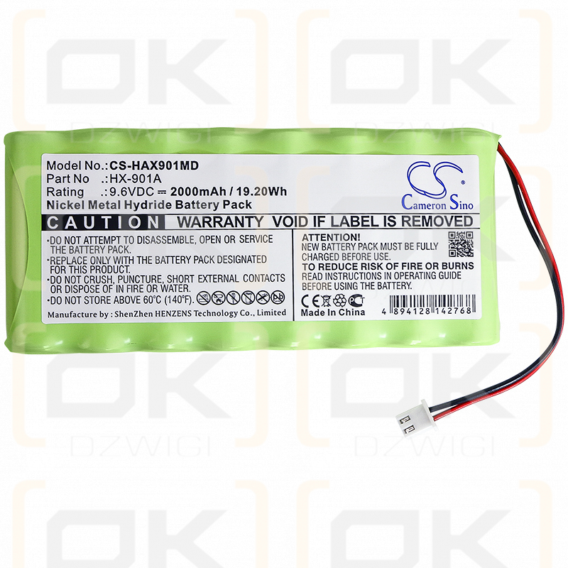 HUAXI HX-901A 2000mAh Ni-MH 9.6V (Cameron Sino)