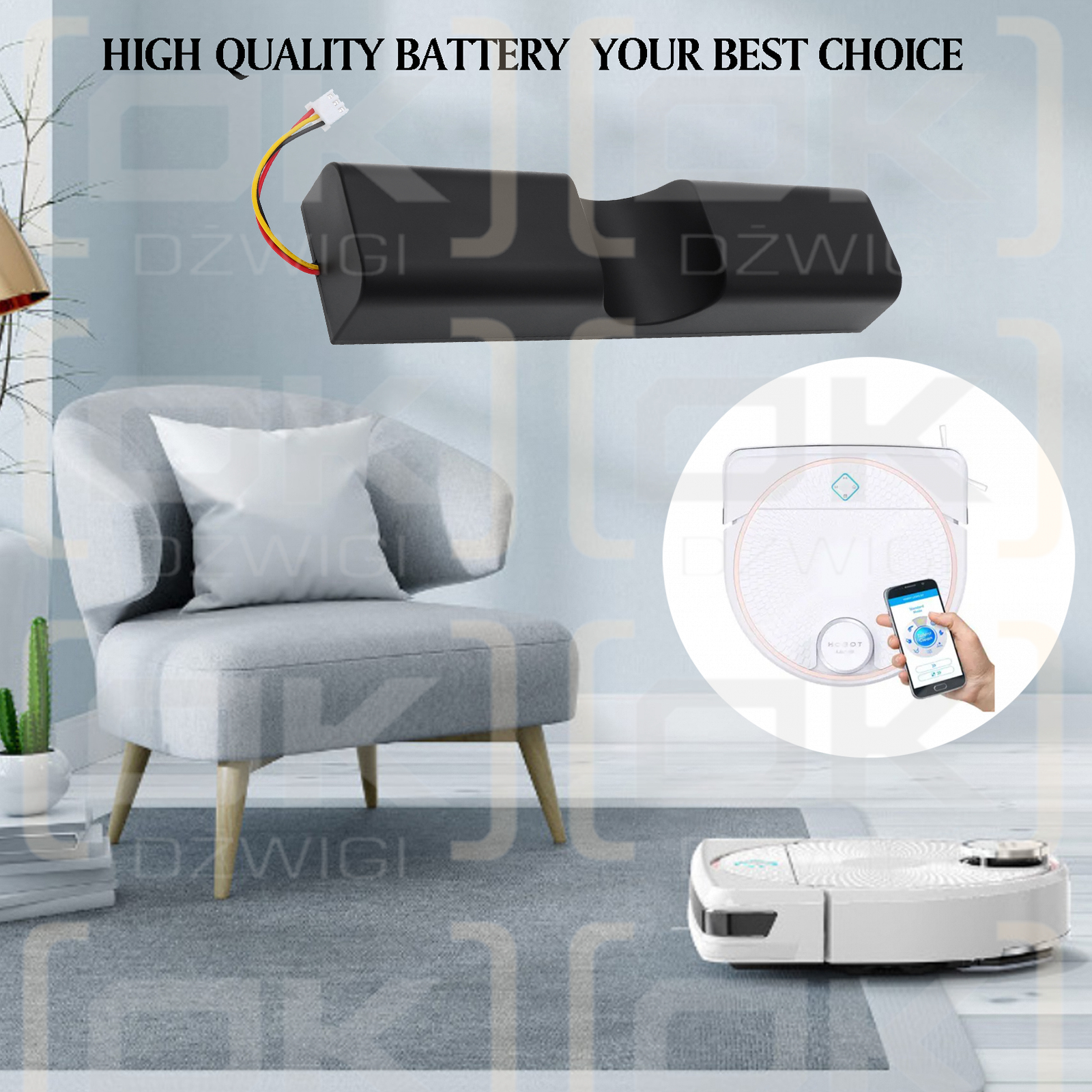 HOBOT Legee D8 / 21700 4S1P-L 5000 mAh Li-ion 14.4 V (Cameron Sino)