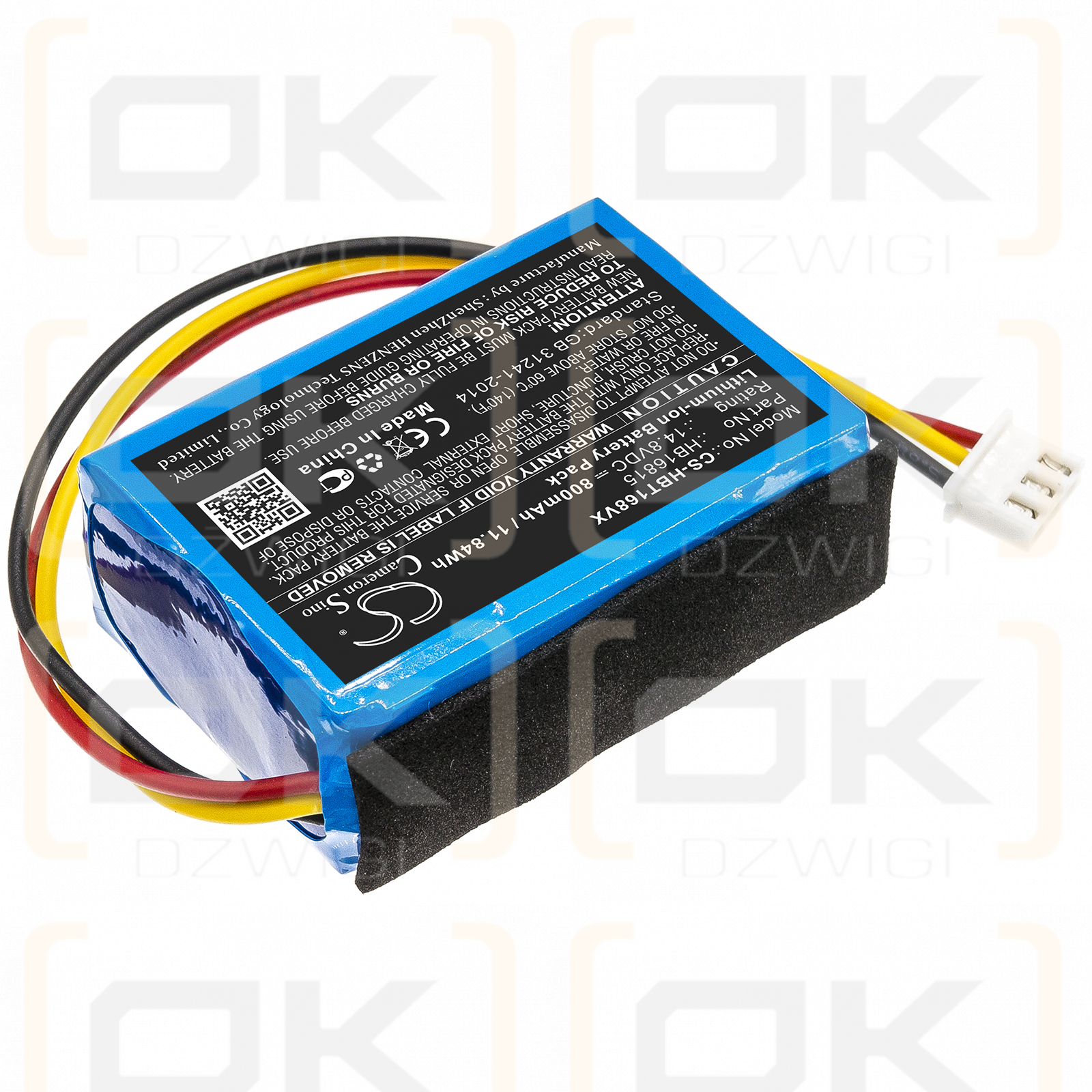 HOBOT 388 / HB16815 800mAh Li-ion 14.8V (Cameron Sino)