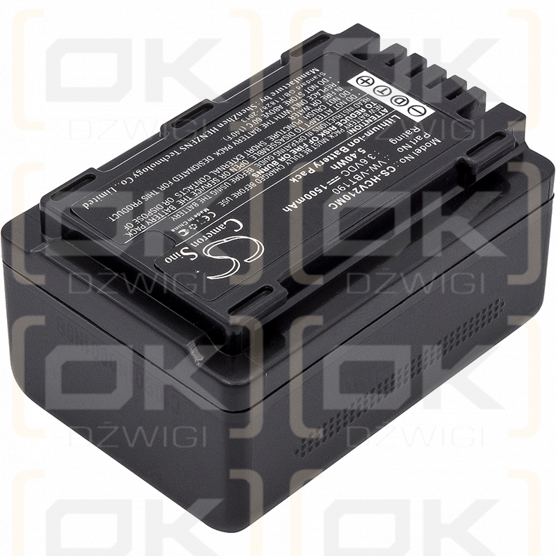 Panasonic HC-V770 / VW-VBT190 1500 mAh Li-Ion 3,6 V (Cameron Sino)