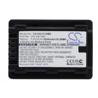 Panasonic HC-V770 / VW-VBT190 3000mAh Li-ion 3.6V (Cameron Sino)