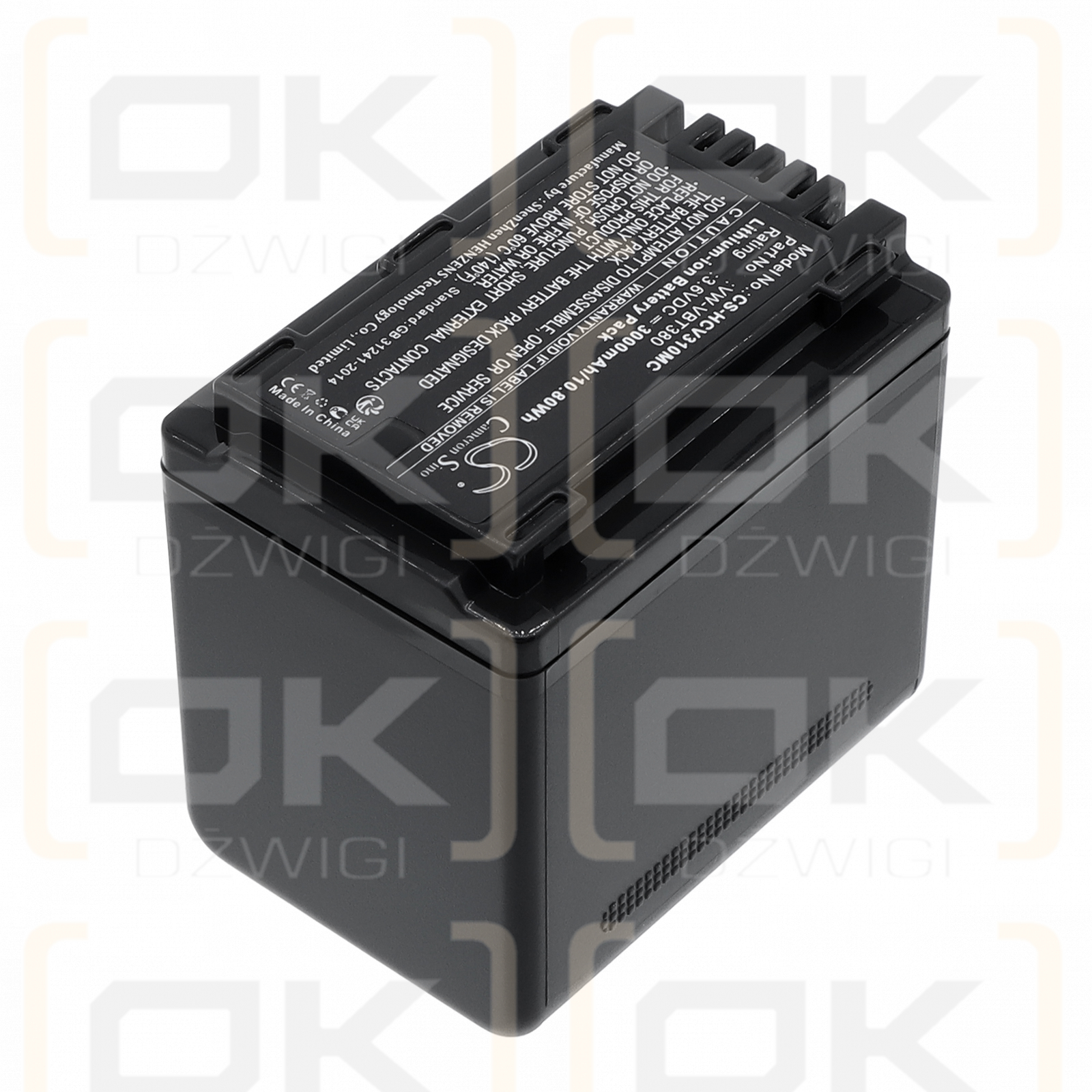 Panasonic HC-V770 / VW-VBT190 3000 mAh Li-ion 3.6 V (Cameron Sino)