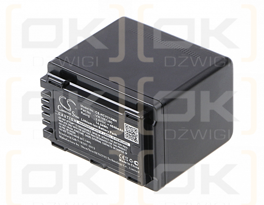 Panasonic HC-V770 / VW-VBT380 4040mAh Li-ion 3.6V (Cameron Sino)