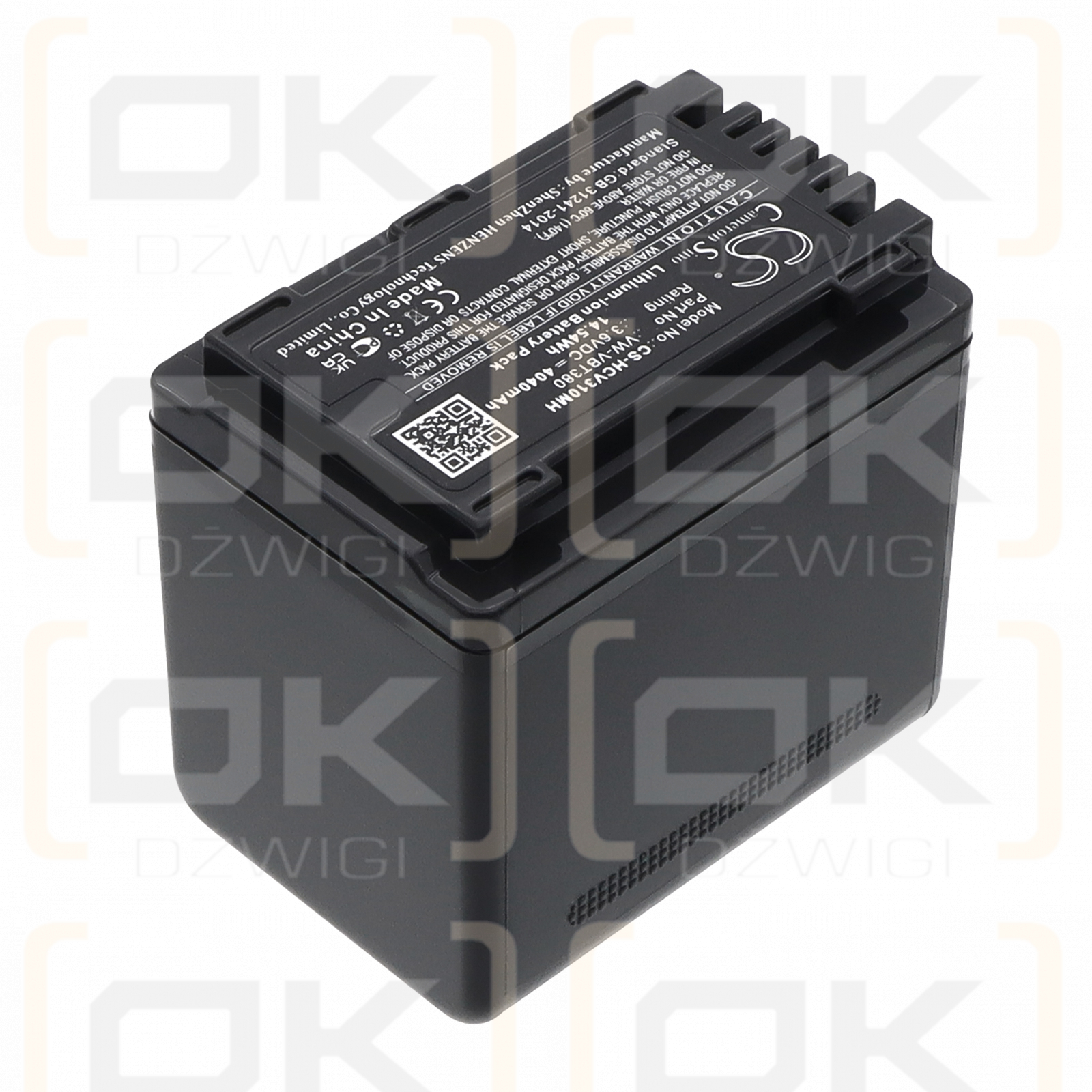 Panasonic HC-V770 / VW-VBT380 4040 mAh Li-ion 3,6 V (Cameron Sino)
