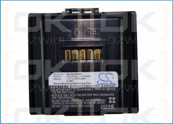 Dolphin HH-7400M / 200-00552 2700 mAh Ni-MH 3.6 V (Cameron Sino)