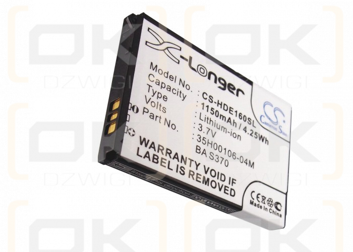 Batería de repuesto para T-Mobile G1 / DREA160 1150 mAh Li-ion 3.7 V (Cameron Sino)