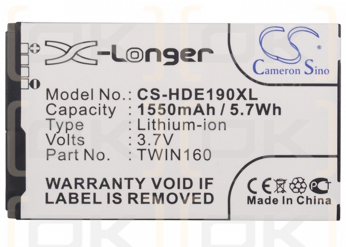 Google G3 / TWIN160 1550mAh Li-ion 3.7V (Cameron Sino)