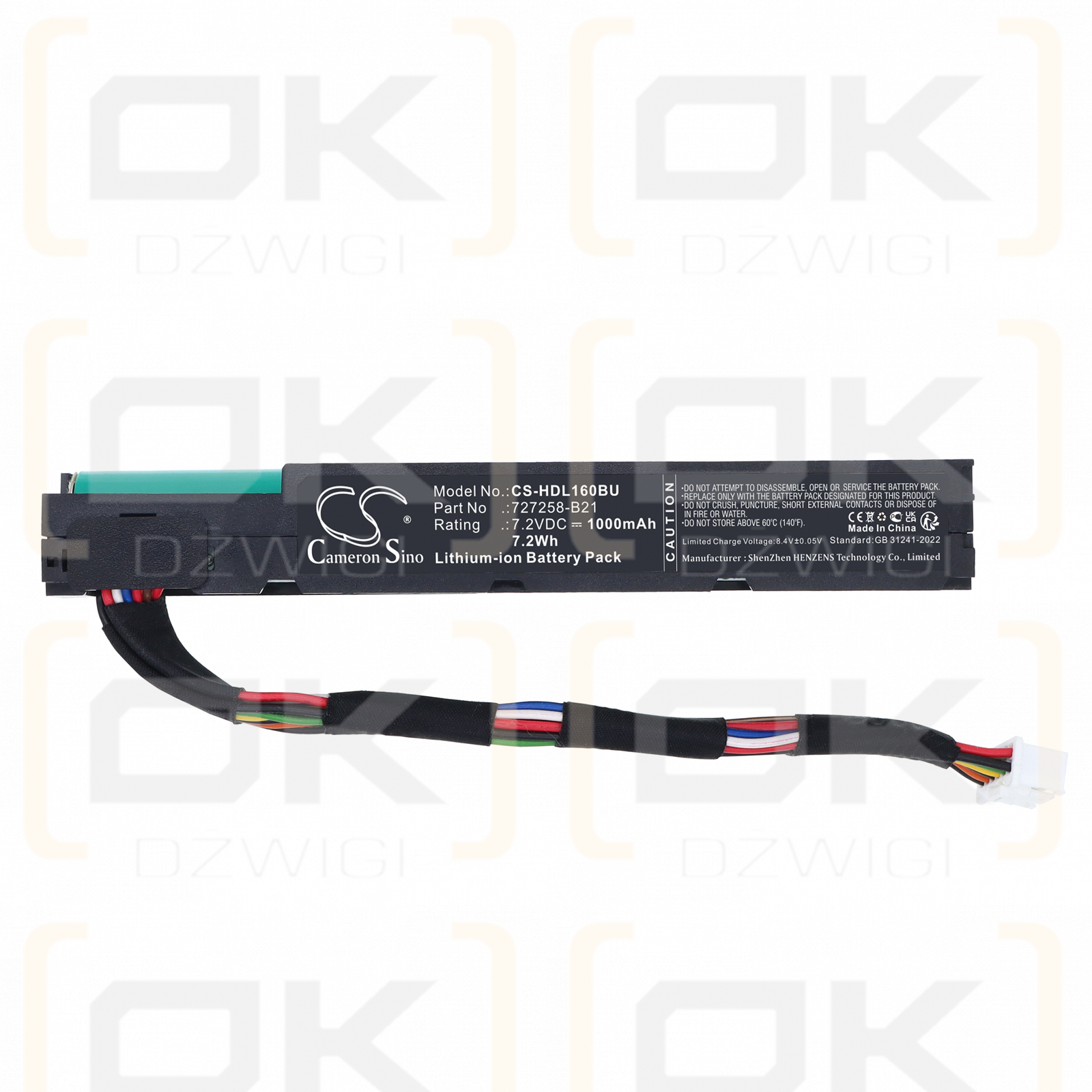 HP StoreOnce Systems / 727258-B21 1000 mAh Li-Ionen 7,2 V (Cameron Sino)
