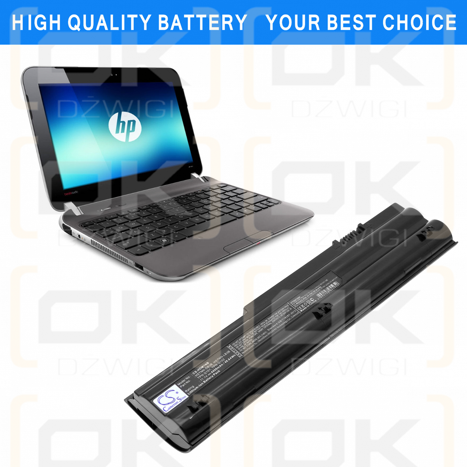 HP Pavilion dm1z-4200 CTO / 646657-251 4400 mAh Li-Ion 11,1 V (Cameron Sino)