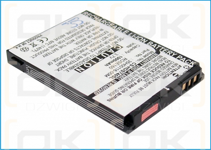 Ersatzakku für HTC Rose 110 / ROSE160 1000 mAh Li-Ion 3,7 V (Cameron Sino)