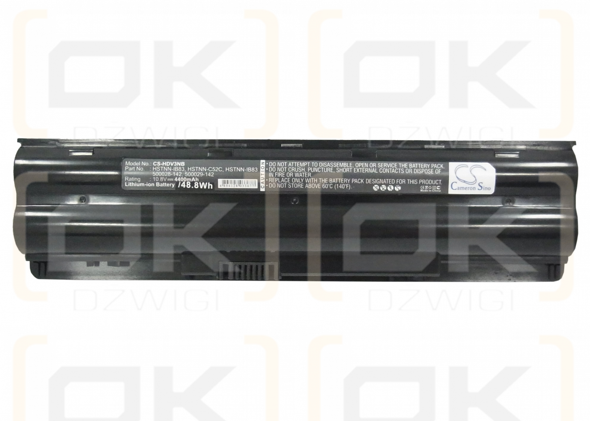Сменный аккумулятор для HP Pavilion dv3z-1000 / HSTNN-IB83 4400 мАч Li-ion 10,8 В (Cameron Sino)