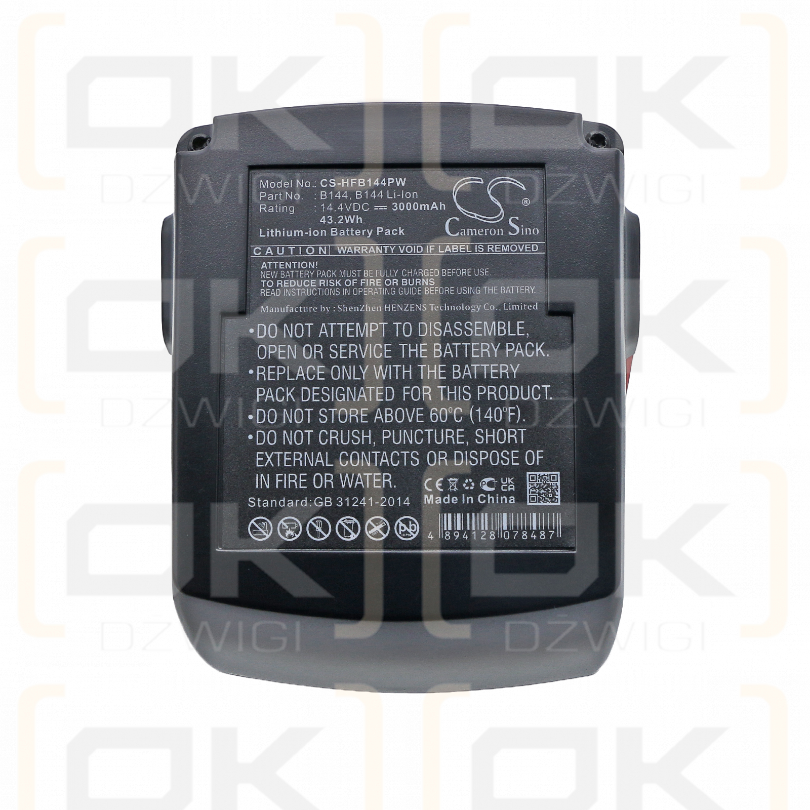 HILTI SFL 144-A / B144 3000 mAh Li-Ion 14,4 V (Cameron Sino)