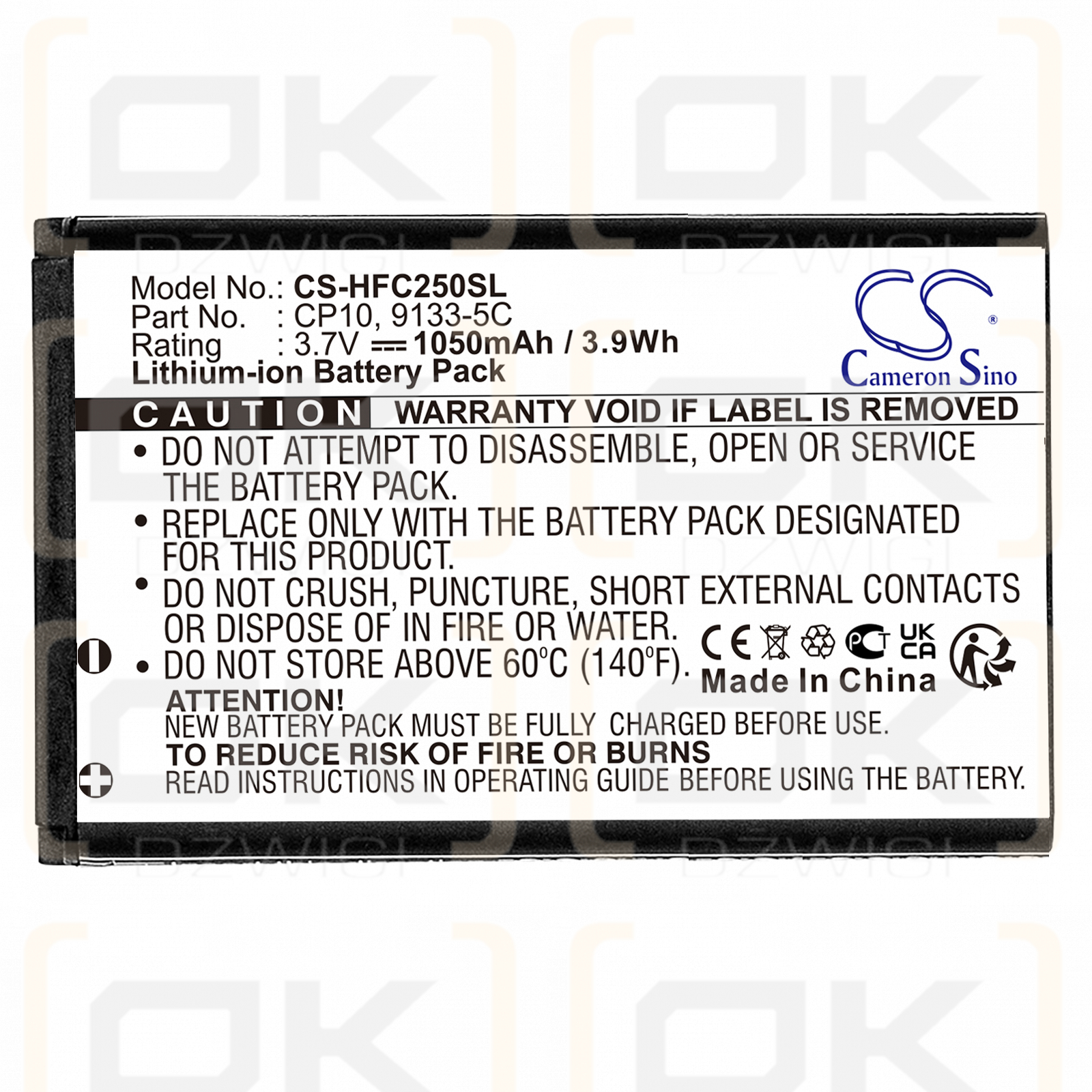 LAMTAM / E11 1050 mAh Li-Ion 3,7 V (Cameron Sino)