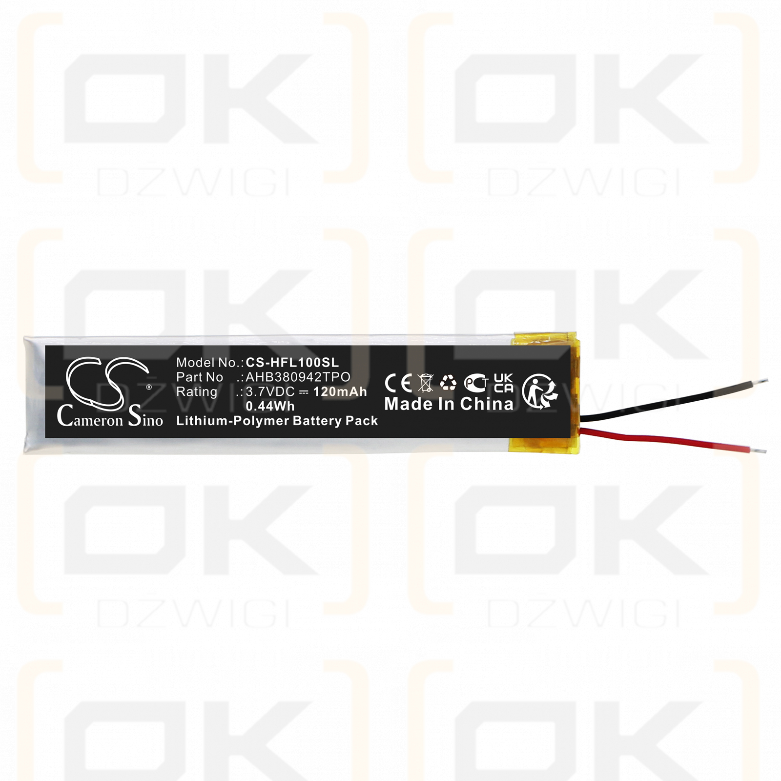 Huawei FreeLace / AHB380942TPO 120 mAh Li-Polymer 3,7 V (Cameron Sino)