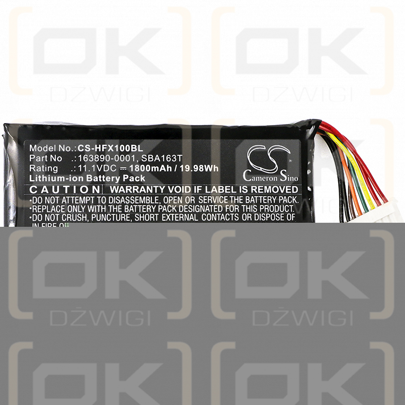 Honeywell Marathon FX1 / 163890-0001 1800 mAh Li-Ion 11,1 V (Cameron Sino)