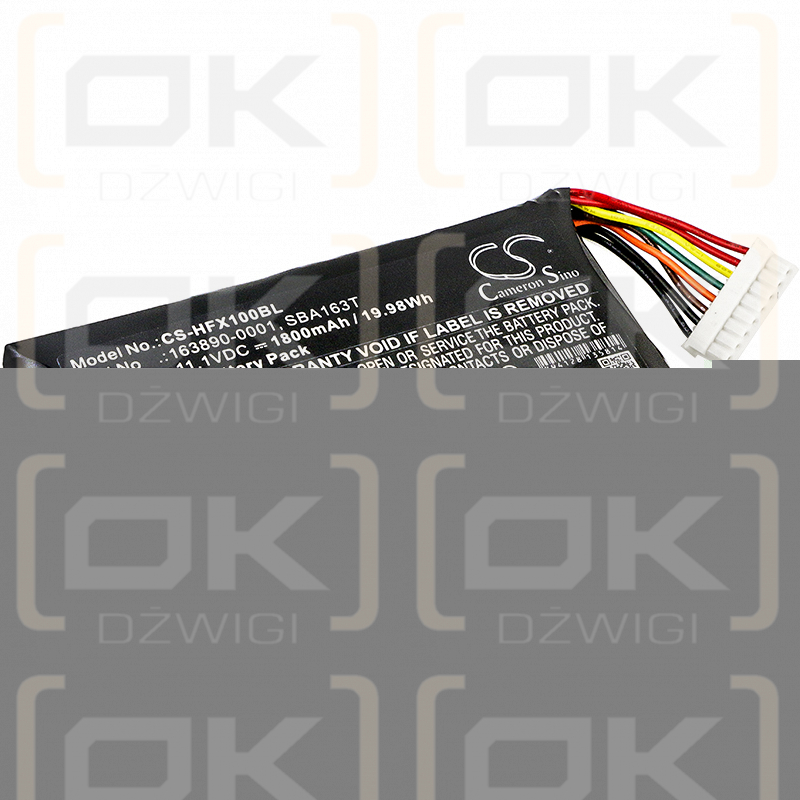 Honeywell Marathon FX1 / 163890-0001 1800 mAh Li-Ion 11,1 V (Cameron Sino)