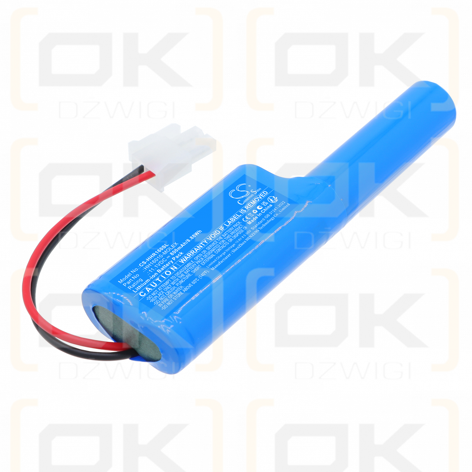 Heim & Haus Rolladenantrieb / HH16010-MOLEX 800 mAh Li-Ion 11,1 V (Cameron Sino)