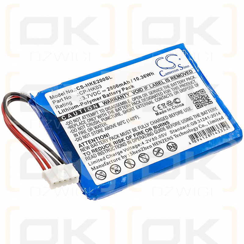 Harman/Kardon Esquire 2 / CP-HK03 2800 mAh Li-Polymer 3,7 V (Cameron Sino)